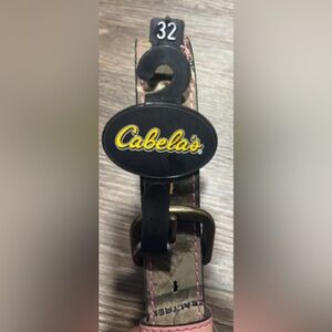 Cabela's Pink and Brown Belt